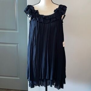 Free People Black Flowing Top​